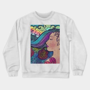 Lady in the Clouds Crewneck Sweatshirt